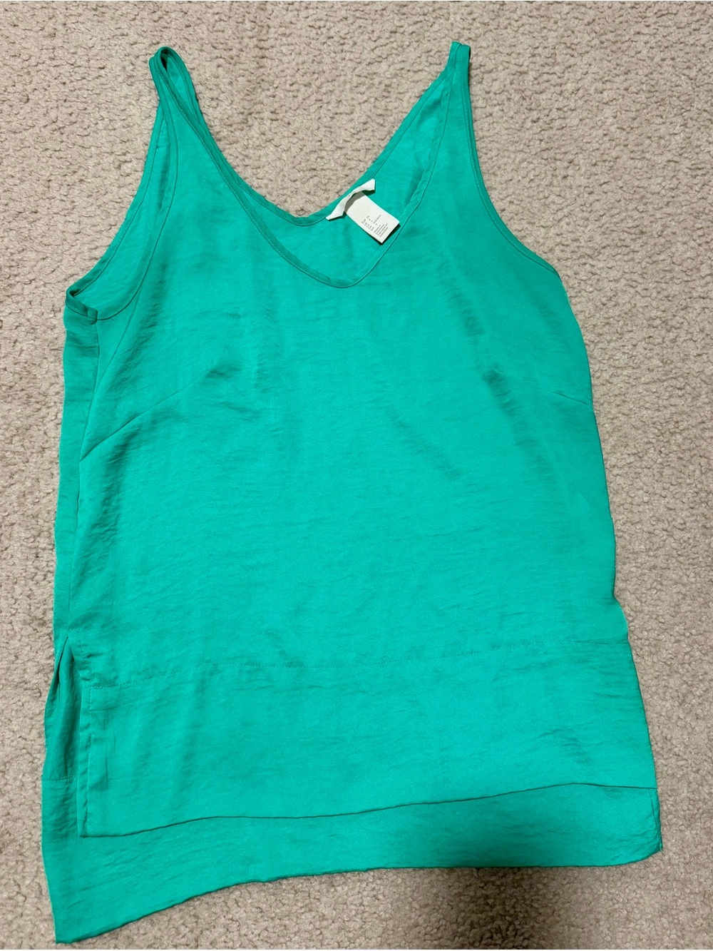 H&M Teal V-Neck Camisole